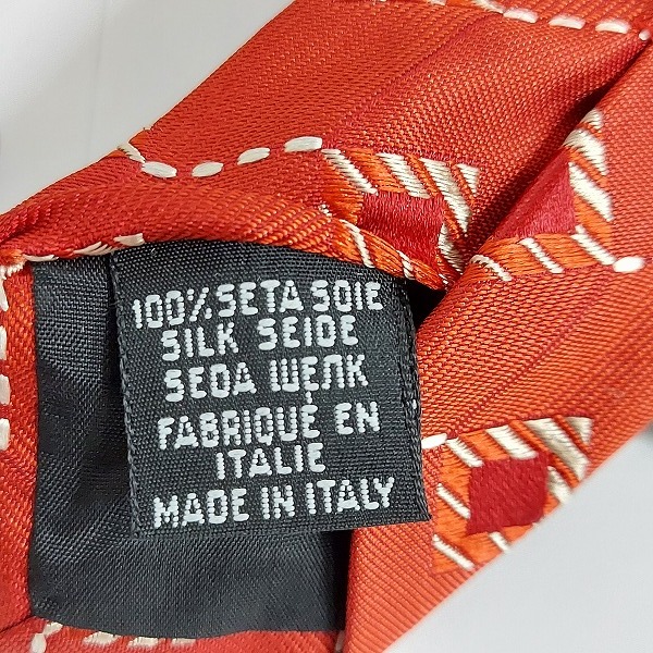 実際に弊社で買取させて頂いたHUGO BOSS/ヒューゴ ボス 斜めストライプ/スクエア柄 ネクタイ おまとめ6点の画像 6枚目