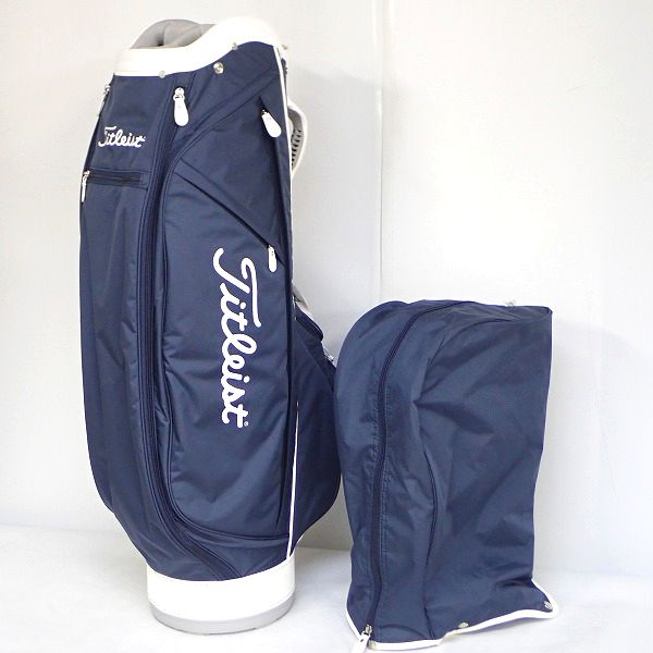 実際に弊社で買取させて頂いたTitleist/タイトリスト CBL01 6分割キャディバッグ ネイビー ラフェームスポーツ ウィメンズモデルの画像 1枚目