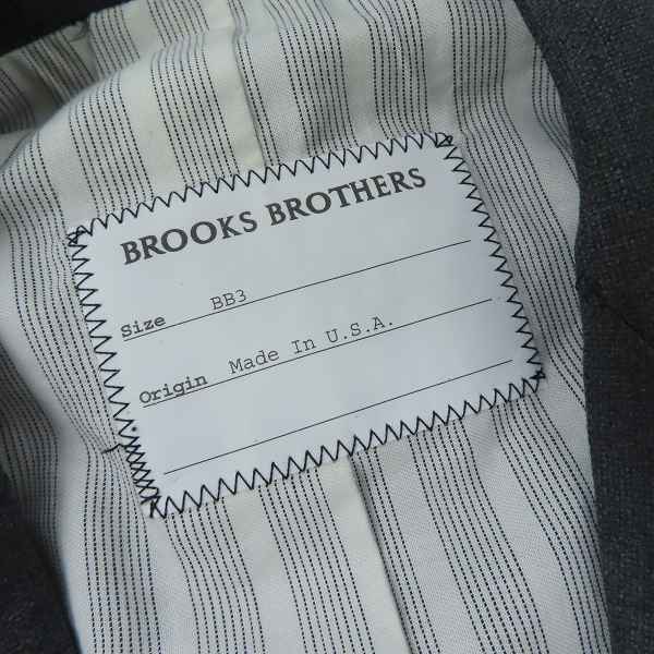実際に弊社で買取させて頂いたBLACK FLEECE by Brooks Brothers/ブラックフリース ブルックスブラザーズ 3Bテーラードジャケット グレー/BB3の画像 2枚目