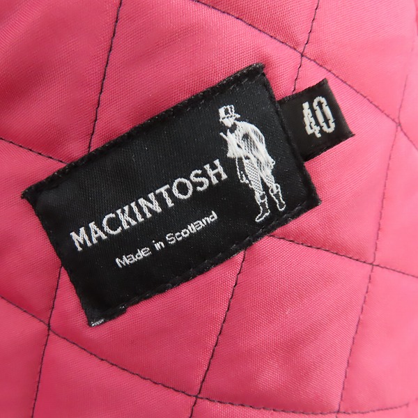 実際に弊社で買取させて頂いたMACKINTOSH SCOTLAND/マッキントッシュ キルティングコート /40の画像 2枚目