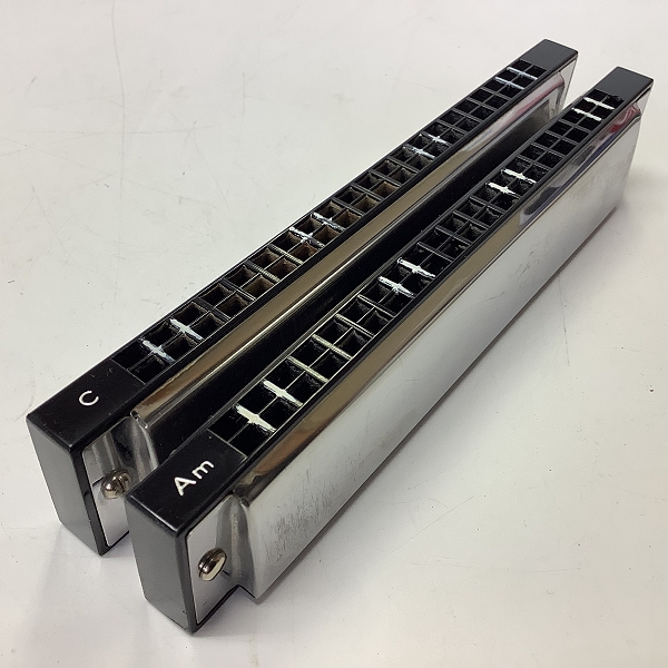 実際に弊社で買取させて頂いたTOMBO/トンボ 複音ハーモニカ TOMBO BAND 21 2点おまとめセットの画像 2枚目