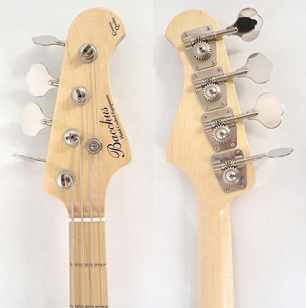 実際に弊社で買取させて頂いた★Bacchus/バッカス Hand Crafted Equipment Genuine Quality プレシジョンベースType アクティブ4弦ベースの画像 2枚目