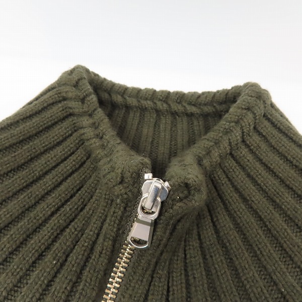 実際に弊社で買取させて頂いたBARNEYS NEWYORK/バーニーズニューヨーク ウール ジップニットジャケット/Sの画像 6枚目