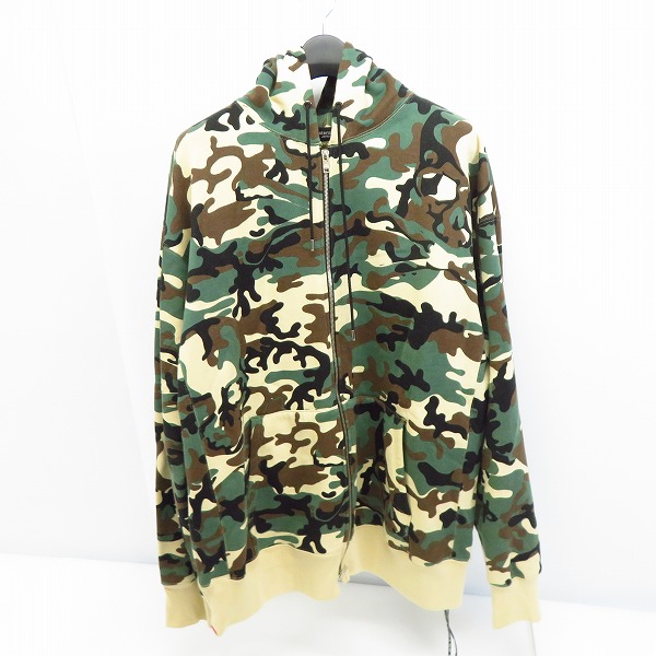 実際に弊社で買取させて頂いたmastermind JAPAN/マスターマインド ジャパン バックスカルプリント 迷彩 ジップアップパーカー/XLの画像 1枚目