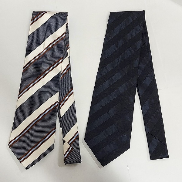 実際に弊社で買取させて頂いたHUGO BOSS/ヒューゴボス チェック柄/ストライプ等 ネクタイ おまとめ6点の画像 2枚目