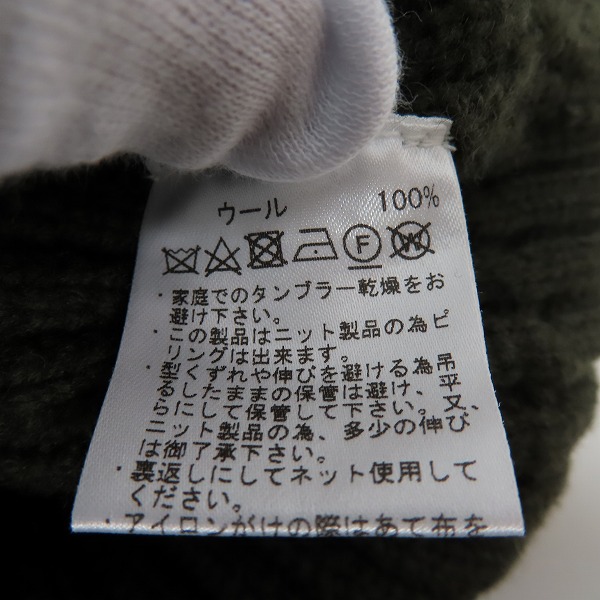 実際に弊社で買取させて頂いたBARNEYS NEWYORK/バーニーズニューヨーク ウール ジップニットジャケット/Sの画像 4枚目