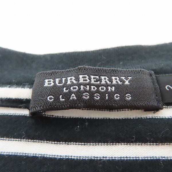 実際に弊社で買取させて頂いたBURBERRY LONDON CLASSICS/バーバリーロンドン ボーダーTシャツ/2の画像 2枚目