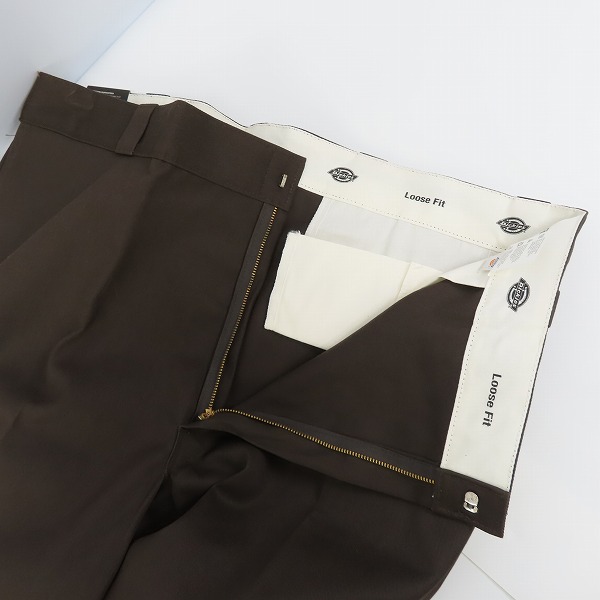 実際に弊社で買取させて頂いた【未使用】Dickies/ディッキーズ LOOSE FIT ワークパンツ ブラウン/44×32の画像 2枚目