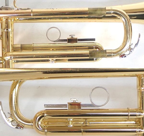実際に弊社で買取させて頂いたYAMAHA/ヤマハ YTR-1335/YTR1335 トランペット ゴールド ハードケース付き の画像 6枚目