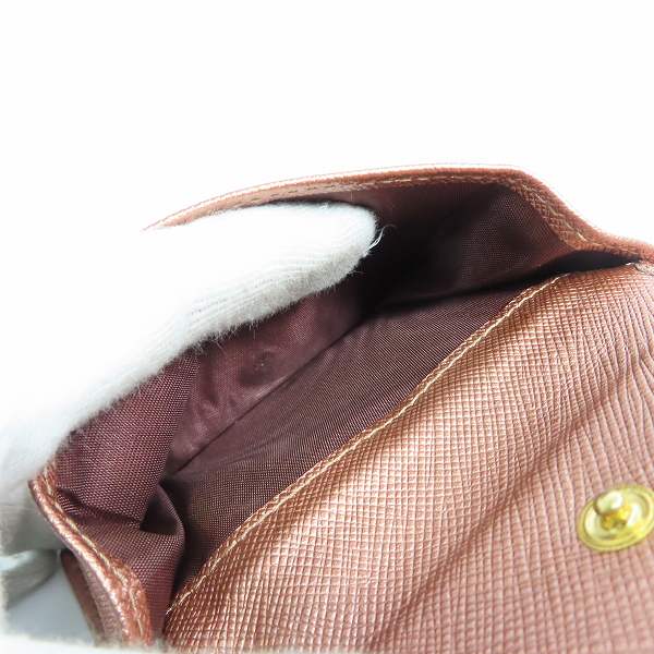 実際に弊社で買取させて頂いたPRADA/プラダ  2つ折り コンパクト 財布/ウォレットの画像 4枚目