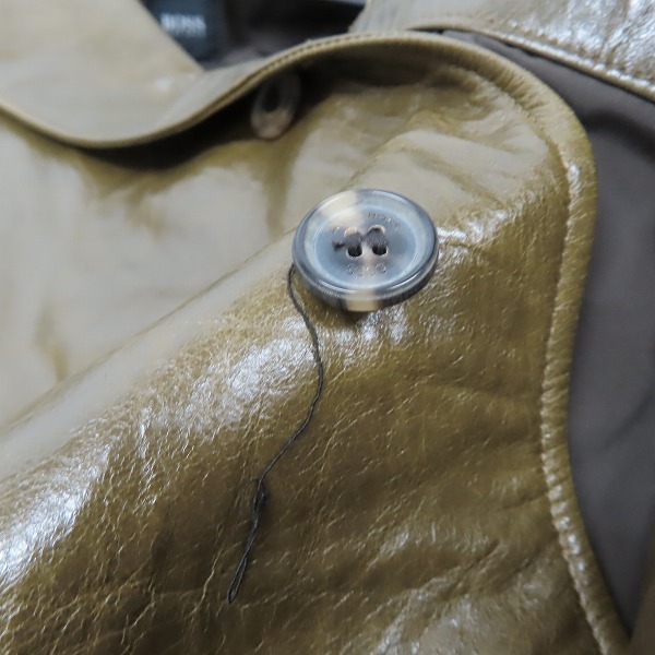 実際に弊社で買取させて頂いたHUGO BOSS/ヒューゴボス レザー ジャケット/50の画像 5枚目