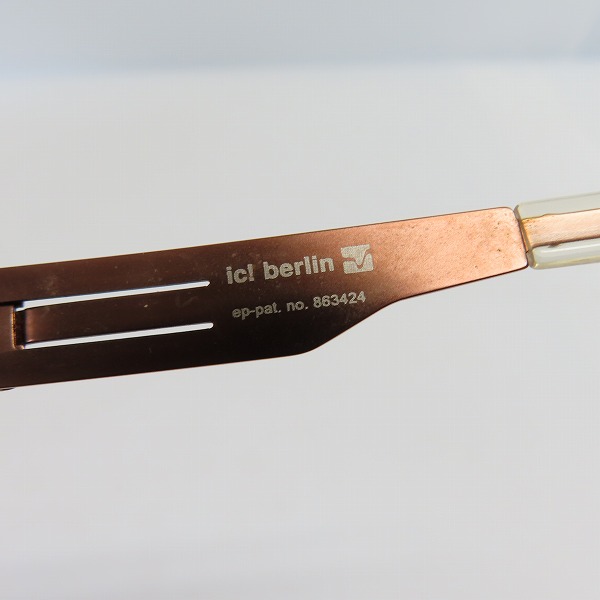 実際に弊社で買取させて頂いたic! berlin/アイシーベルリン josefine レンズ度入り 眼鏡 メガネフレーム/アイウェアの画像 4枚目