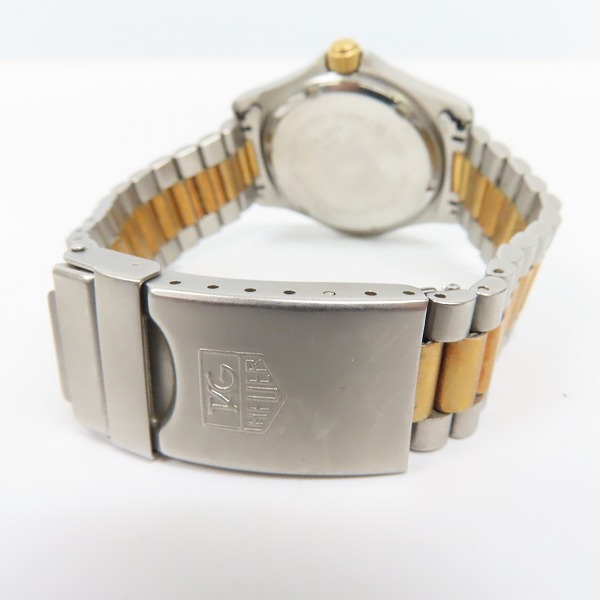 実際に弊社で買取させて頂いたTAG HEUER/タグホイヤー Professional プロフェッショナル コンビ クォーツ 腕時計 974.013【動作未確認】の画像 2枚目
