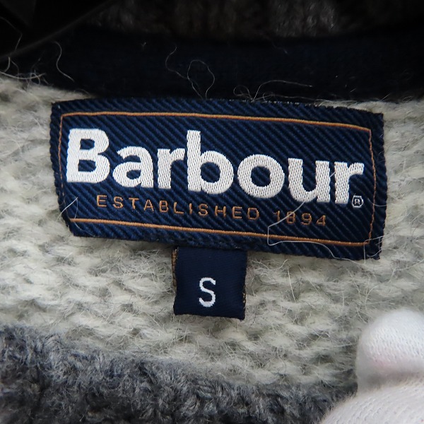 実際に弊社で買取させて頂いたBarbour/バブアー ノルディック柄 丸首 ニット セーター 1802076/Sの画像 2枚目