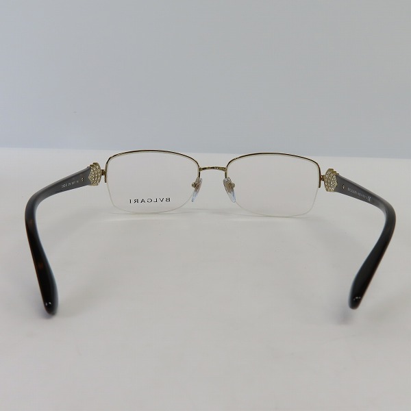 実際に弊社で買取させて頂いたBVLGARI/ブルガリ 眼鏡/メガネフレーム アイウェア 2162-Bの画像 9枚目