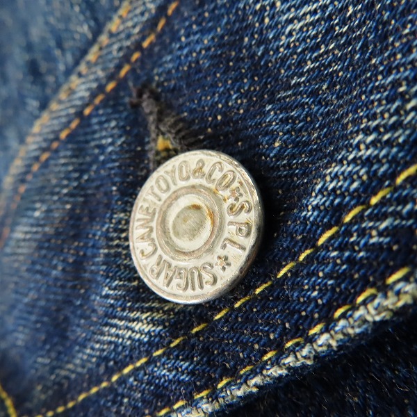 実際に弊社で買取させて頂いたSUGAR CANE/シュガーケーン DENIM JACKET/デニムジャケット 1953モデル/36の画像 3枚目