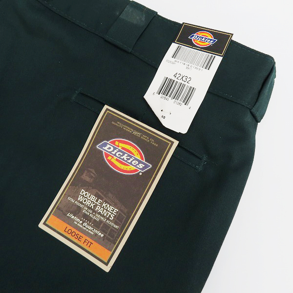 実際に弊社で買取させて頂いたDickies/ディッキーズ LOOSE FIT ワークパンツ グリーン/42×32の画像 7枚目