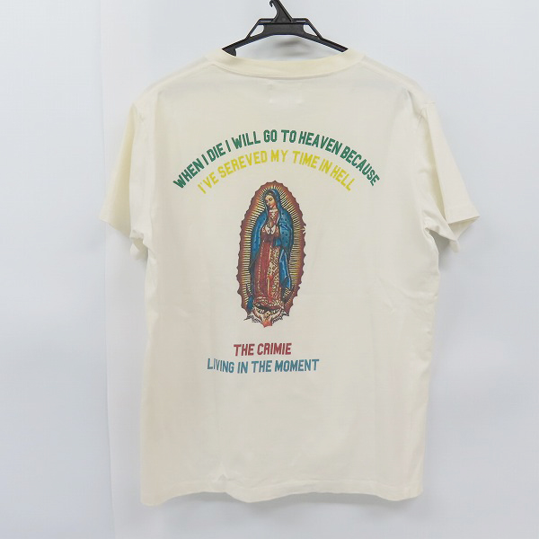 実際に弊社で買取させて頂いたTHE CRIMIE/クライミー Vネックマリアプリント半袖Tシャツ/L
