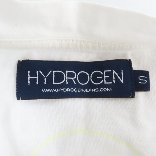 実際に弊社で買取させて頂いたHYDROGEN/ハイドロゲン プリント ダメージ加工 半袖 Tシャツ/カットソー ホワイト/Sの画像 2枚目