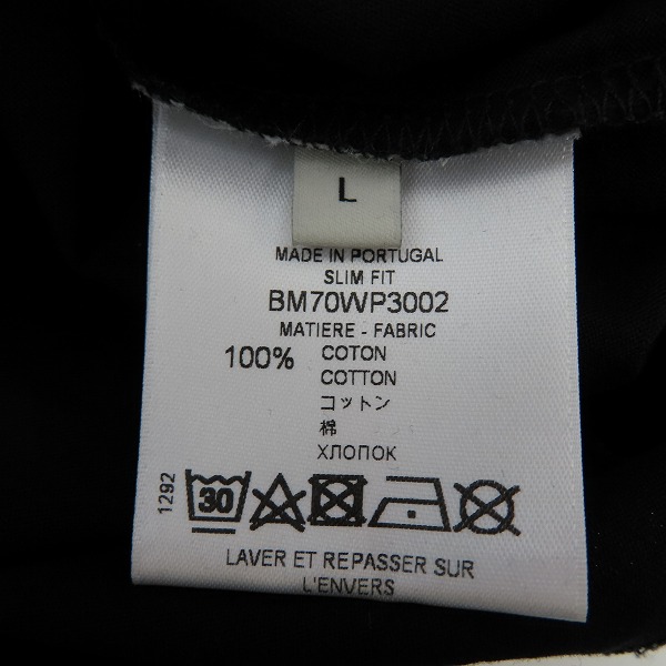 実際に弊社で買取させて頂いたGIVENCHY/ジバンシィ 20SS Japanese Caligraphy ロゴ 半袖Tシャツ BM70WP3002/Lの画像 3枚目