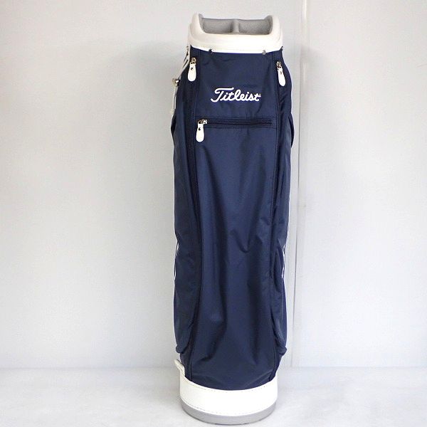 実際に弊社で買取させて頂いたTitleist/タイトリスト CBL01 6分割キャディバッグ ネイビー ラフェームスポーツ ウィメンズモデルの画像 4枚目
