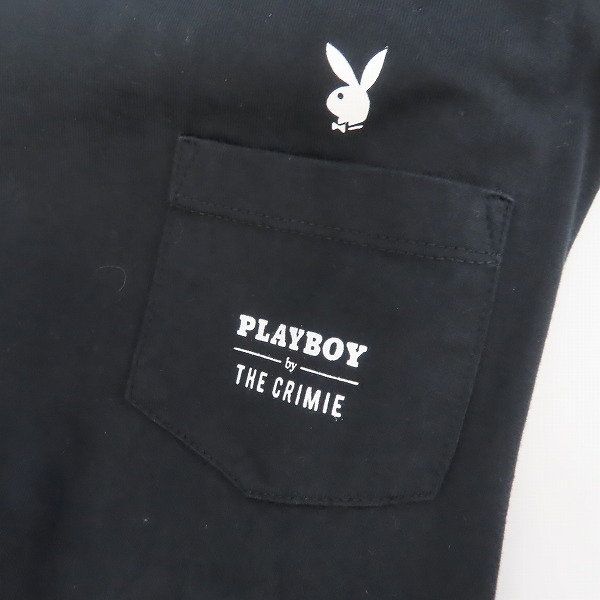 実際に弊社で買取させて頂いたPLAYBOY×THE CRIMIE/プレイボーイ×クライミー バックフォトプリント 半袖Tシャツ Mの画像 4枚目