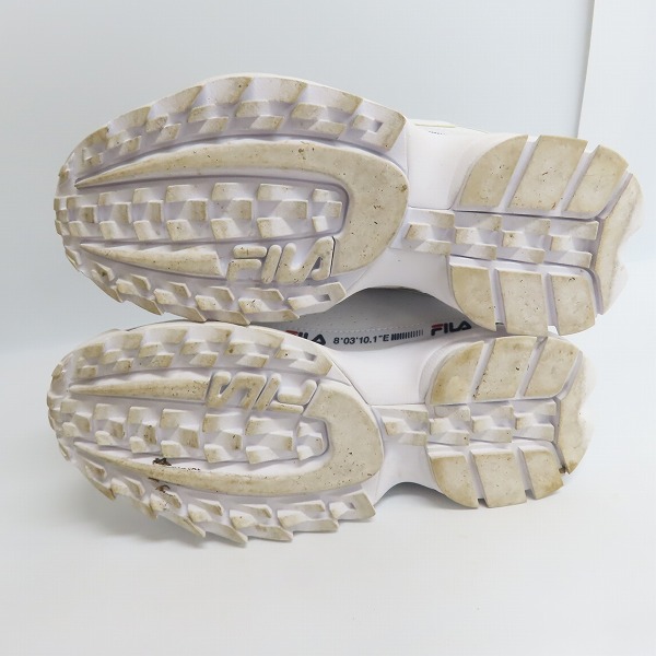 実際に弊社で買取させて頂いたFILA/フィラ DISRUPTOR 2 NEW TAPEY TAPE/ディスラプター 2 ニューテイピーテープ 1GM00848-100 /26.5の画像 2枚目