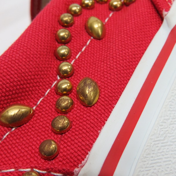 実際に弊社で買取させて頂いたVANS×Marbles/バンズ×マーブルス STUDDED CUSTOM SLIP ON/スリッポン スニーカー V98CLA 466091-0021/28.0の画像 6枚目