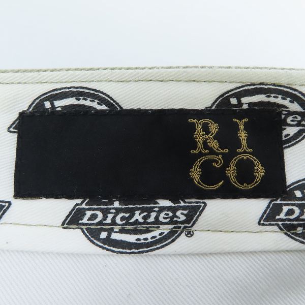 実際に弊社で買取させて頂いたRICO×Dickies/リコ×ディッキーズ ZIP付き カーゴパンツ ベージュ/Sの画像 3枚目