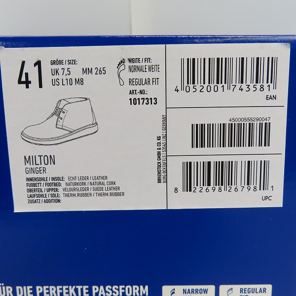 実際に弊社で買取させて頂いたBIRKENSTOCK/ビルケンシュトック Milton/ミルトン スエードレザー 1017313/26.5の画像 9枚目