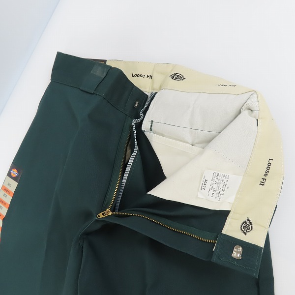 実際に弊社で買取させて頂いたDickies/ディッキーズ LOOSE FIT ワークパンツ グリーン/30×32の画像 2枚目