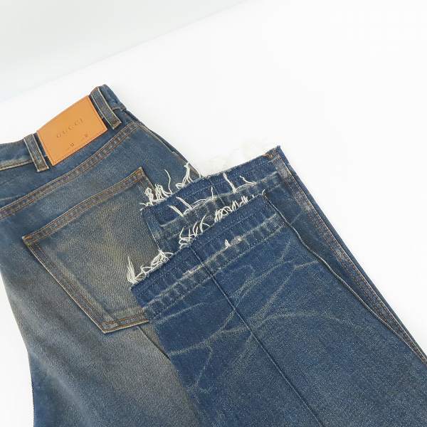 GUCCI 切りっぱなしデニムパンツ