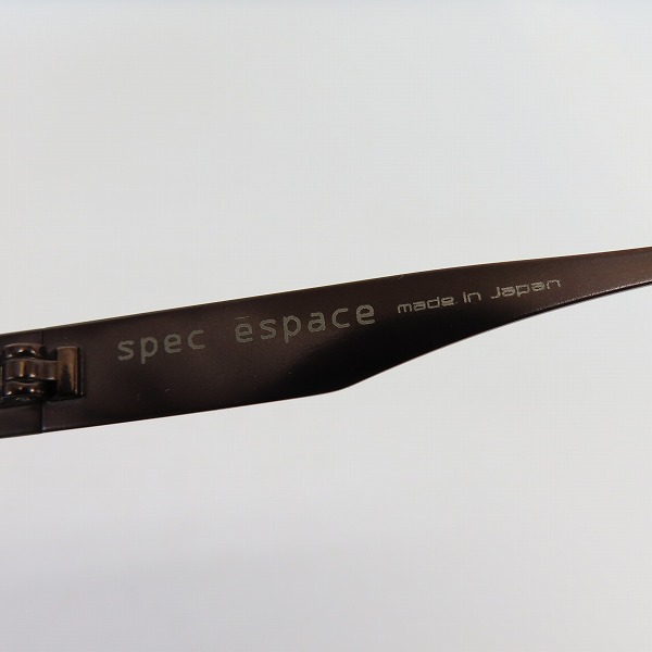 実際に弊社で買取させて頂いたspec espace/スペックエスパス チタンフレーム レンズ度入り 眼鏡 メガネフレーム/アイウェア ES-7021の画像 4枚目