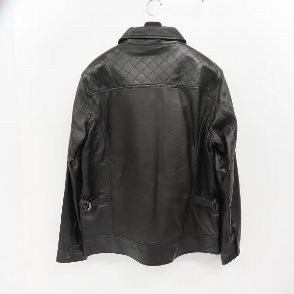 実際に弊社で買取させて頂いたBackChannel/バックチャンネル ラムレザーライダースジャケット/Lの画像 1枚目