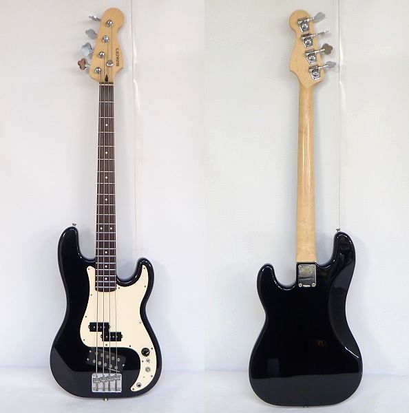 実際に弊社で買取させて頂いた★【ジャンク】BUSKER'S/バスカーズ プレシジョンベースタイプ BLACK エレキベース カスタム品の画像 1枚目