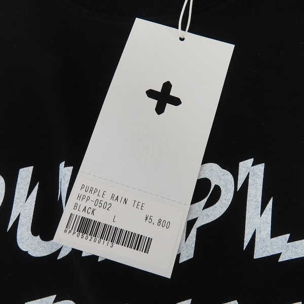 実際に弊社で買取させて頂いた【未使用】HEAD PORTER PLUS/ヘッドポータープラス PURPLE RAIN TEE/Lの画像 8枚目