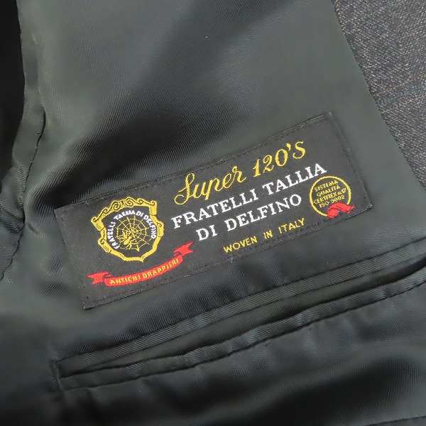 実際に弊社で買取させて頂いたPaul Smith london/ポールスミス ロンドン 日本製/Super120's ウールセットアップスーツ Mの画像 4枚目