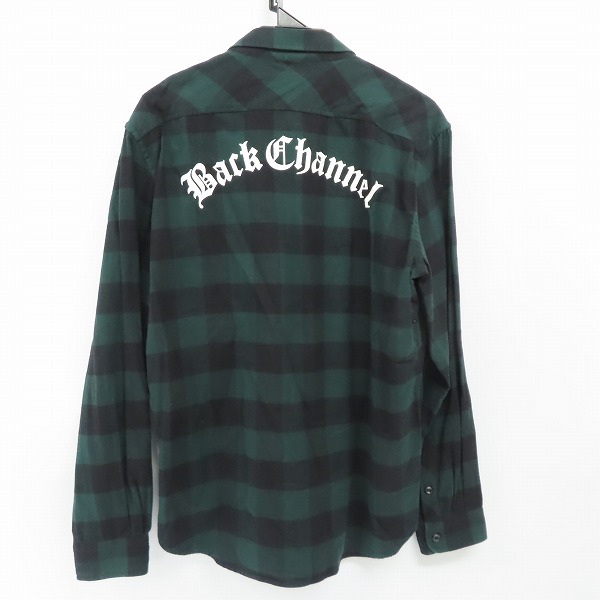 実際に弊社で買取させて頂いたBackChannel/バックチャンネル チェック フランネルシャツ Lの画像 1枚目
