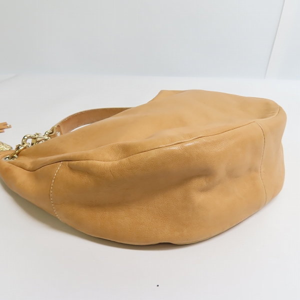 実際に弊社で買取させて頂いたJimmy Choo/ジミーチュウ SOLAR ZODIAC/星座 ゾディアック スター スタッズ レザー ワンショルダーバッグの画像 3枚目