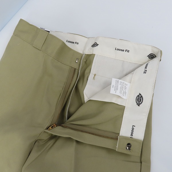 実際に弊社で買取させて頂いたDickies/ディッキーズ LOOSE FIT ワークパンツ ベージュ/34×32の画像 2枚目