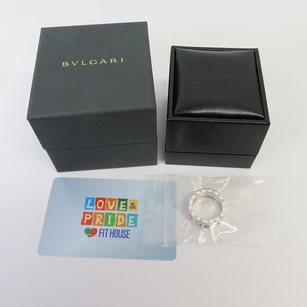 実際に弊社で買取させて頂いた【ギャラ付】BVLGARI/ブルガリ K18WG B-ZERO1/ビーゼロワン 3バンド リング/指輪 58/17号の画像 9枚目