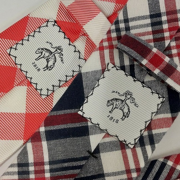 実際に弊社で買取させて頂いたBLACK FLEECE/Brooks Brothers/NICKY ブロックチェック/斜めストライプ等 ネクタイ おまとめ8点の画像 6枚目