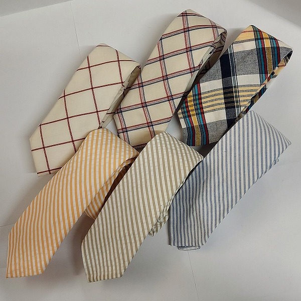 実際に弊社で買取させて頂いたBLACK FLEECE/Brooks Brothers 斜めストライプ/チェック柄 ネクタイ おまとめ6点