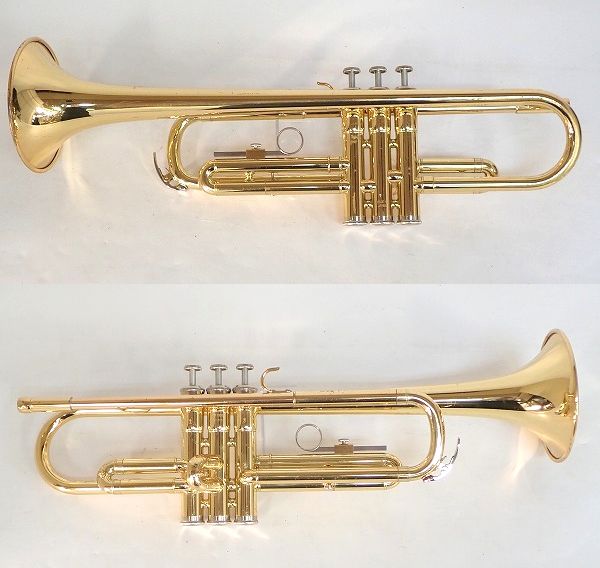 実際に弊社で買取させて頂いたYAMAHA/ヤマハ YTR-1335/YTR1335 トランペット ゴールド ハードケース付き の画像 1枚目
