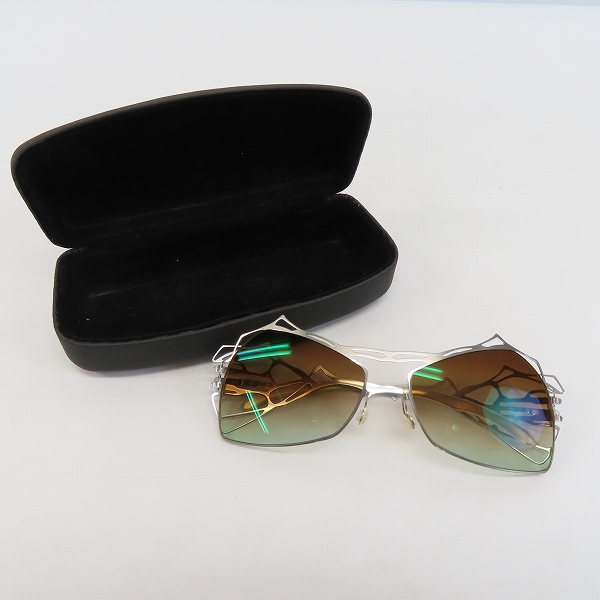 実際に弊社で買取させて頂いたic! berlin/アイシーベルリン druna レンズ度入り サングラスフレーム/アイウェア の画像 8枚目