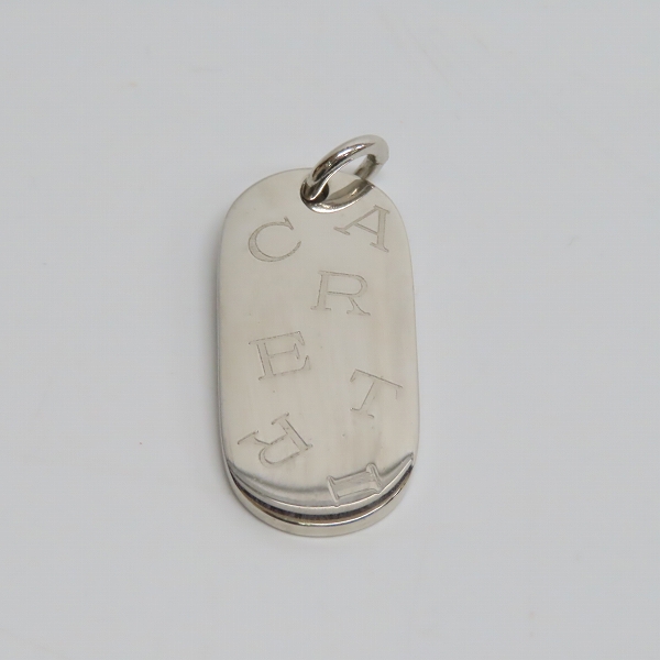 実際に弊社で買取させて頂いたCartier/カルティエ ロゴ入り ドッグタグの画像 1枚目