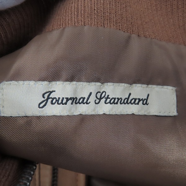 実際に弊社で買取させて頂いたJOURNAL STANDARD/ジャーナルスタンダード シープレザー ジップアップジャケット/Mの画像 2枚目