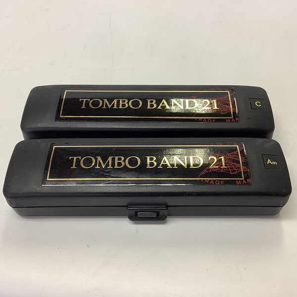 実際に弊社で買取させて頂いたTOMBO/トンボ 複音ハーモニカ TOMBO BAND 21 2点おまとめセットの画像 5枚目