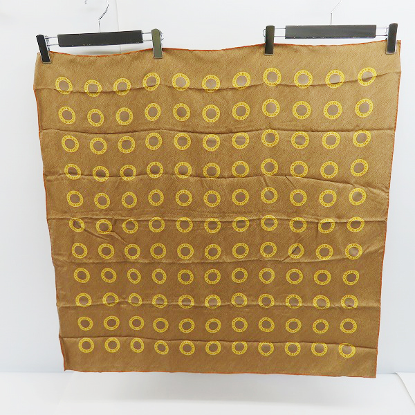 実際に弊社で買取させて頂いたBVLGARI/ブルガリ ロゴ総柄 大判ストール シルク