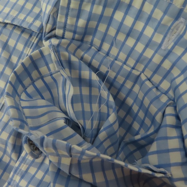 実際に弊社で買取させて頂いたWHITE MOUNTAINEERING/ホワイトマウンテニアリング ストライプ/ボーダー柄長袖シャツWM1371101/1の画像 5枚目